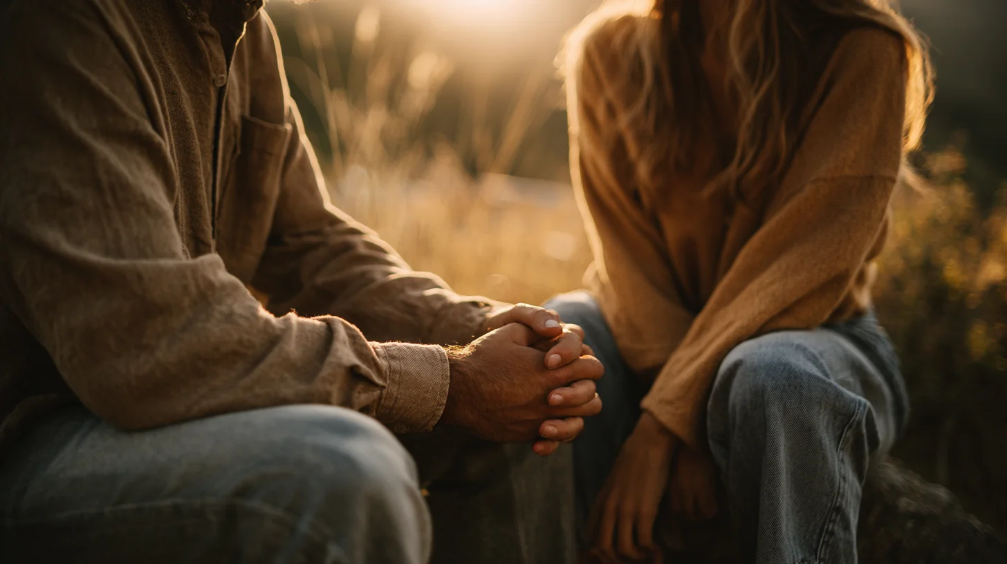 Couple in conversation