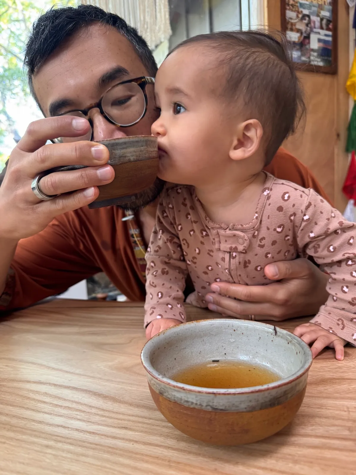 Papa at tea ceremony